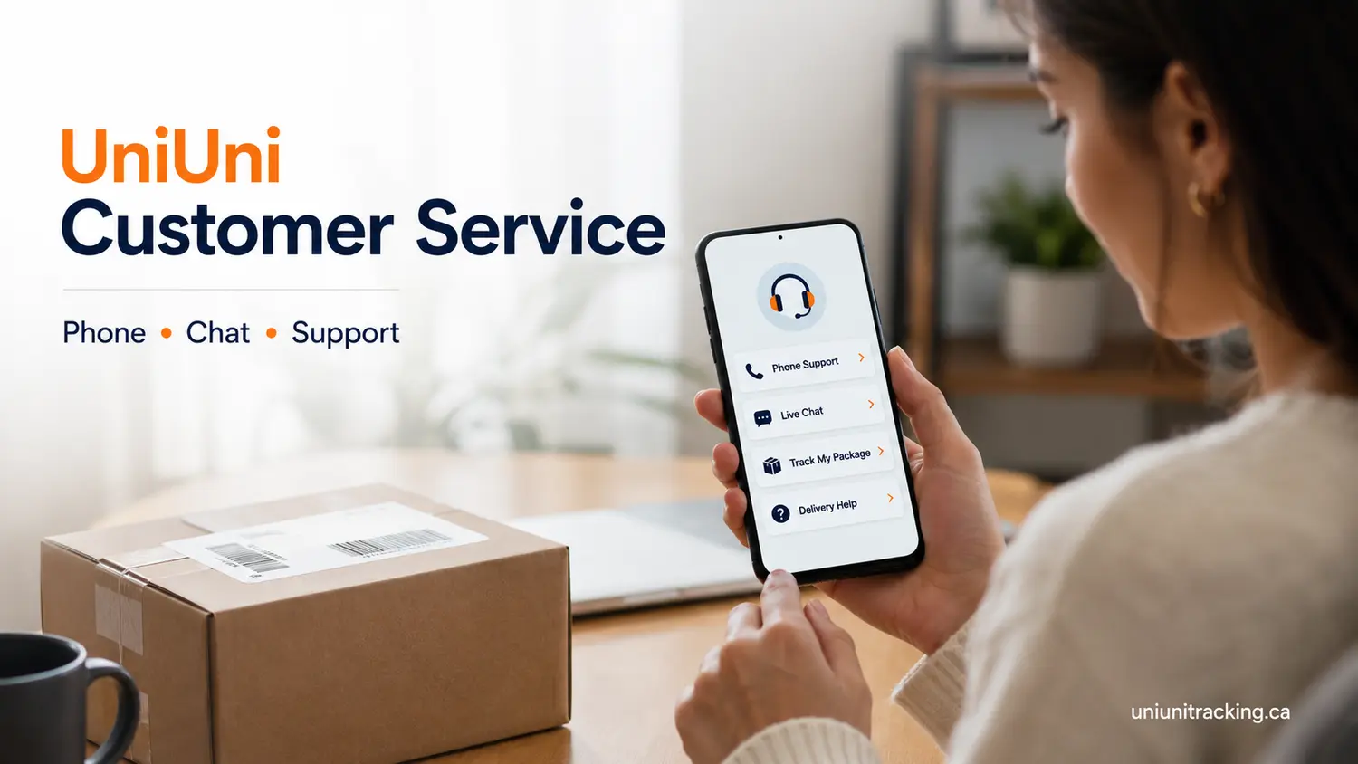 UniUni customer service and parcel delivery support