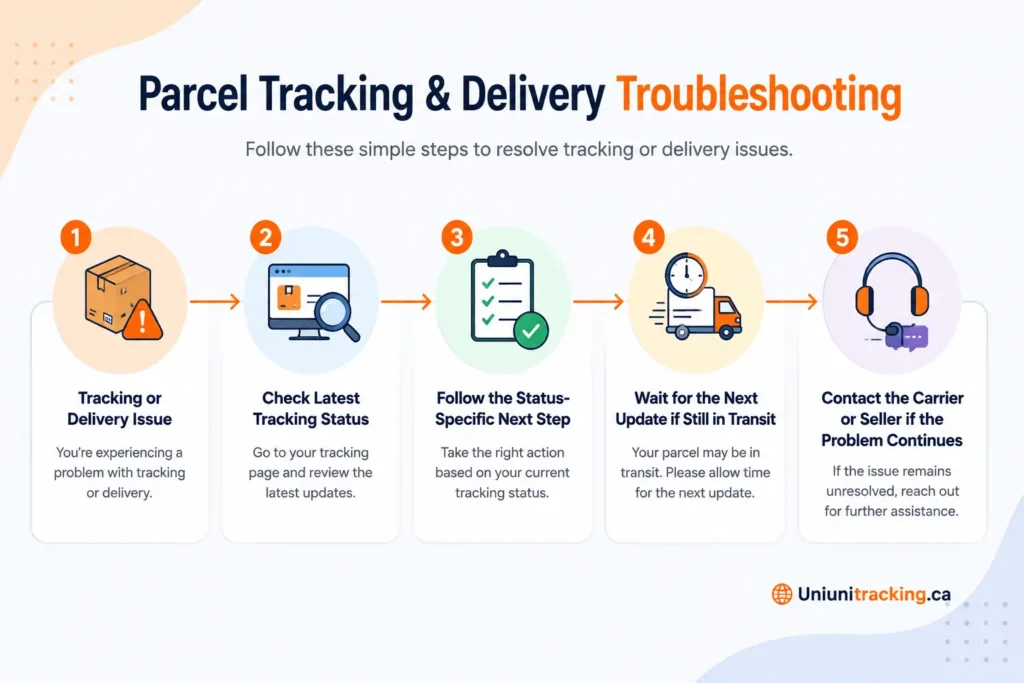 8 UniUni tracking and delivery troubleshooting steps